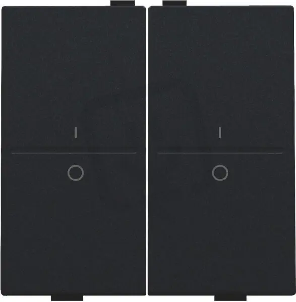 Originální BUS/RF kolébka 2x1/2 IO-BLACK COATED NIKO 161-00008