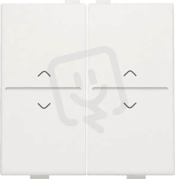 Nejprodávanější BUS/RF kolébka 2x1/2 UD-WHITE NIKO 101-00010