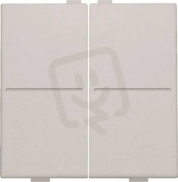 Ověřený BUS/RF kolébka 2x1/2-LIGHT GREY NIKO 102-00007