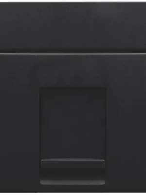 Ihned K Objednání Středový kryt datazásuvky 1xRJ-BLACK COATED NIKO 161-65100
