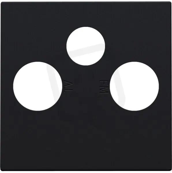 Středový kryt TV+R+SAT-BLACK COATED NIKO 161-69551 Koupit Online