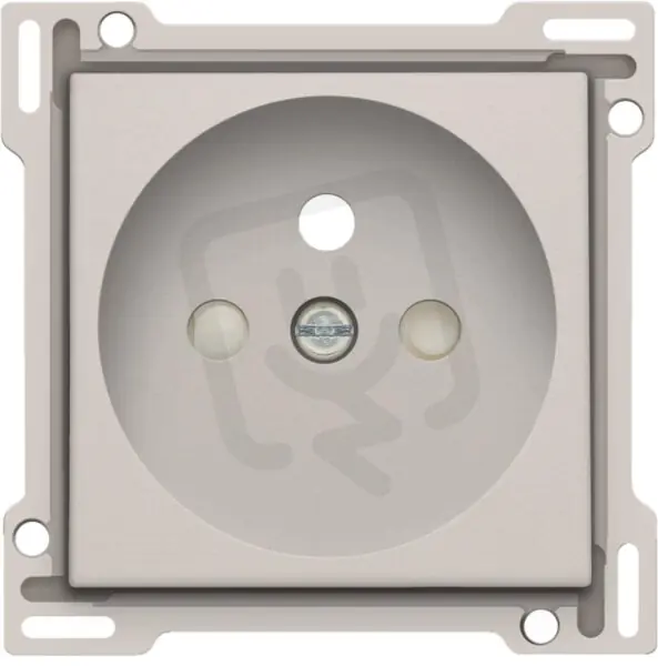 Hit Sezóny Kryt zásuvky 28,5mm s dětskou pojistkou-LIGHT GREY NIKO 102-66601