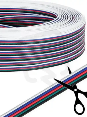 5-žilový plochý PVC kabel AWG 20/0,52 mm Koupit Online