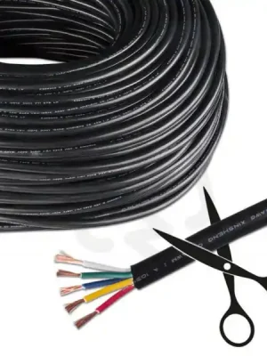 5-žilový kulatý PVC kabel AWG 18/0,85 mm Cenově Výhodný