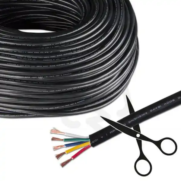 5-žilový kulatý PVC kabel AWG 18/0,85 mm Cenově Výhodný
