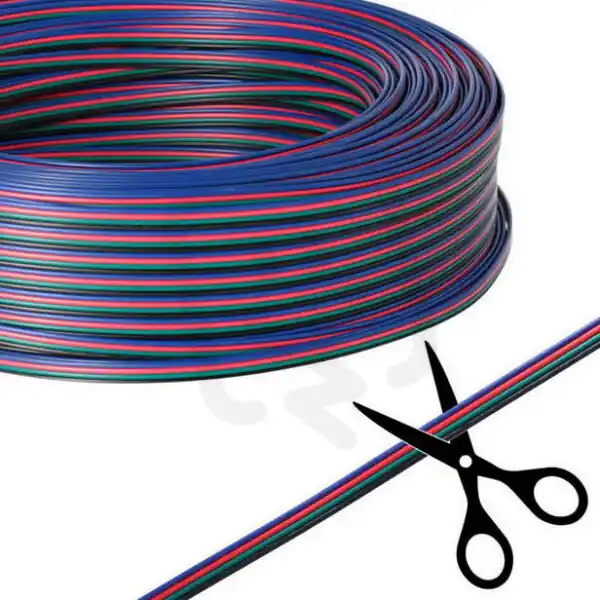 Pouze Dnes 4-žilový plochý PVC kabel AWG 20/0,52 mm