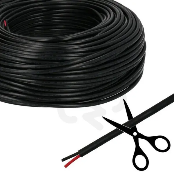 Objednat Nyní 2-žilový kulatý PVC kabel AWG 18/0,85 mm