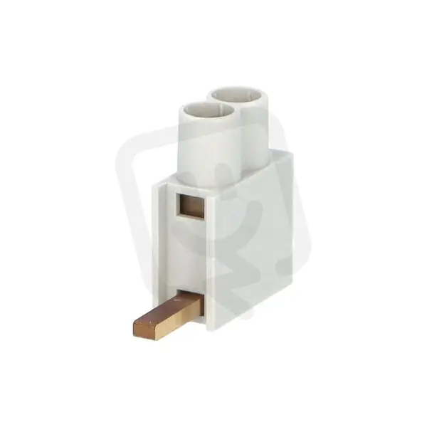 Sleva Svorka připojovací AS/2x10-D jazýček dolní dvouvstupová svorka 2x10mm2 63A