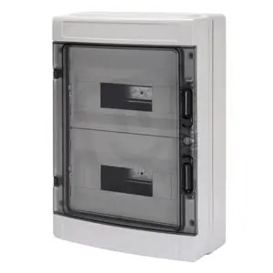 Rychlé Dodání Rozvodnice 40 CDK nástěnná, kouřová dvířka, 24M (12x2), vč. svork., IP65, šedá