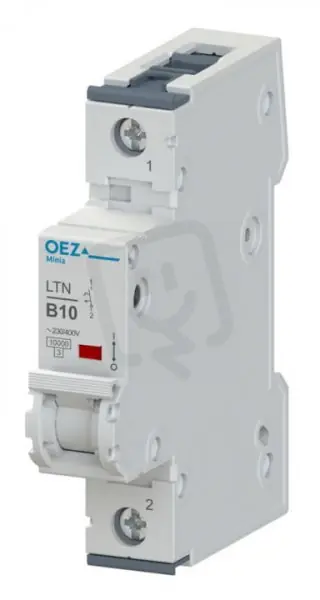 Cenově Výhodný LTN-13B-1 Jistič In 13A,Ue AC 230/400V/DC 72V, ch.B, 1pól, 10 kA OEZ 41639