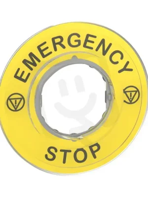 Levný Schneider ZBY9320 3D kruhový štítek pro nouzové zastavení, EMERGENCY STOP