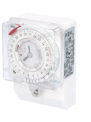 Spínací hodiny ORBIS MINI QRD analog. denní 108x72 se zálohou na PANEL/lištu Autentický