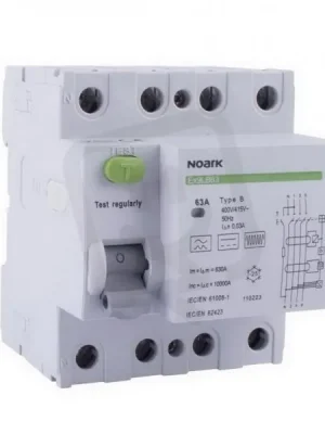 Přímo Od Výrobce Proudový chránič NOARK 110222 EX9LB63 10kA, 3P+N, 40A, 30mA, typ B