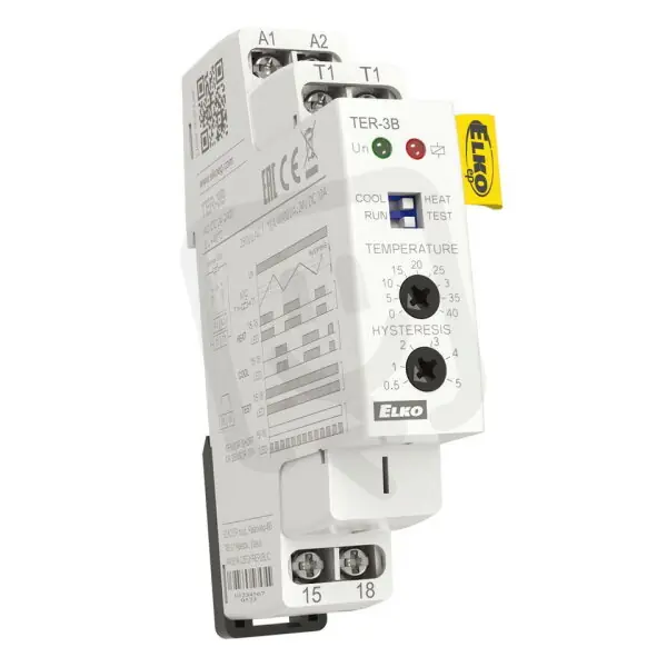 Termostat s rozsahem 0..+ 40 °C TER-3B ELKO EP 8595188138406 Poslední Šance