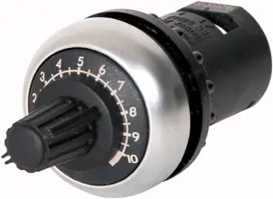 M22-R4K7 Potenciometr IP65 lineární kroužek titan 4,7 kOhm EATON 229490 Nízká Cena