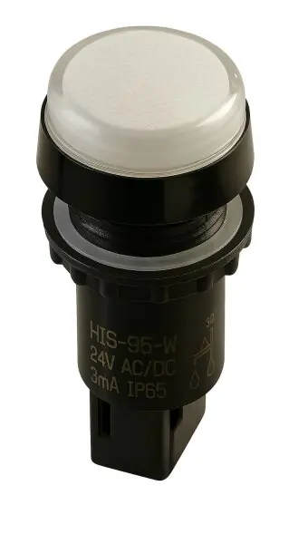 Oblíbený Indikační signálka HIS-95 W 230AC 22mm bílá ELECO 216277