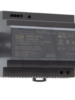 Napájecí zdroj na DIN 150W 24V 6,5A IP42 MEAN WELL HDR-150-24 Rychlé Dodání