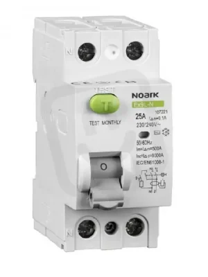 Proudový chránič NOARK 108350 EX9L-N 6kA, 2-pól, 40A, 30mA, typ A Sezónní Sleva