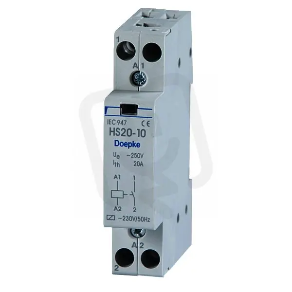 Instalační stykač HS20-20 20 A, 230 V, 50 Hz, 2 sp., 0 rozp. DOEPKE 09980402 Aktuální