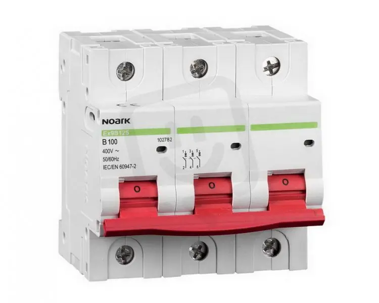 Must-Have Instalační jistič NOARK 102781 EX9B125 20 kA, char. B, 80 A, 3-pól