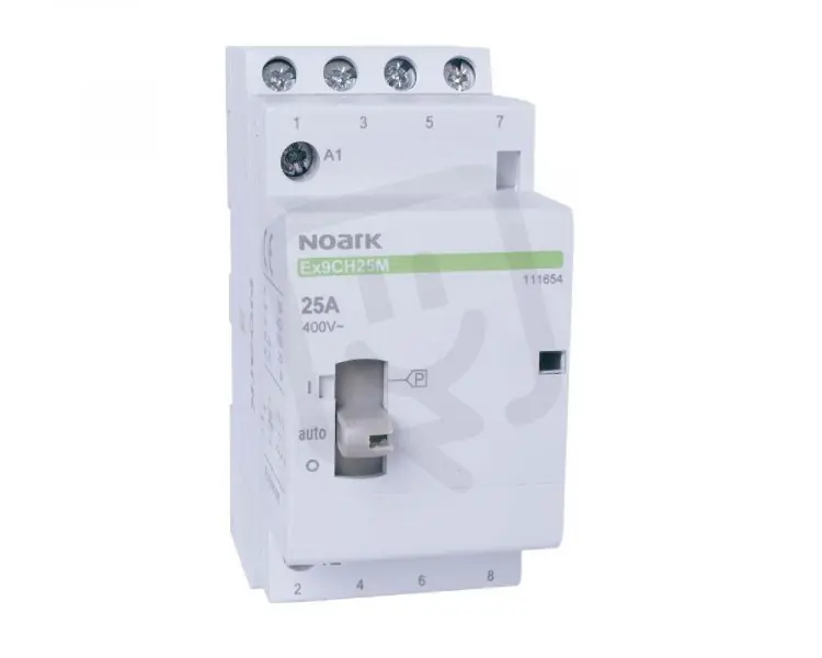 Instalační stykač NOARK 111656 EX9CH25M s ručním ovládáním 25A 240VAC 4V Ověřený