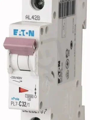 Oblíbený Jistič PL7-C32/1, char C, 1-pólový, 10kA, 32A EATON 262707