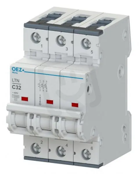 LTN-63D-3 Jistič In 63A,Ue AC 230/400V/DC 216V, ch.D, 3pól, 10 kA OEZ 41812 Objednat Nyní