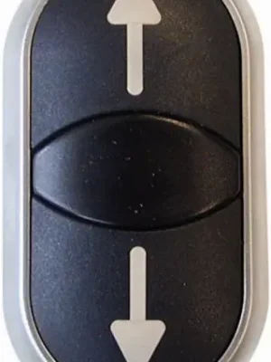 Dokud Zásoby Vydrží Eaton M22-DDL-S-X7/X7 Dvojité tlačítko, zvýšené, bílá čočka, UP/DOWN černá/černá