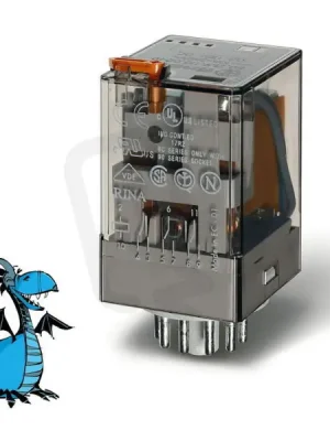 Průmyslové relé, DIN, 3P/10A, 230V AC, MA_MI FINDER 60.13.8.230.0040 Časově Omezené