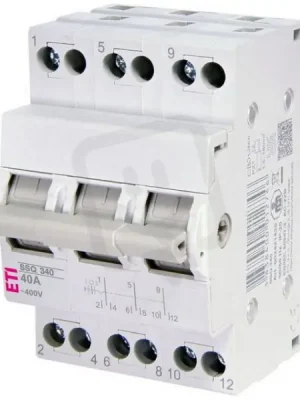 Modulový přepínač I-0-II SSQ 340 3p kat. AC-22A 40A 230/400V AC ETI 002421435 Speciální Cena