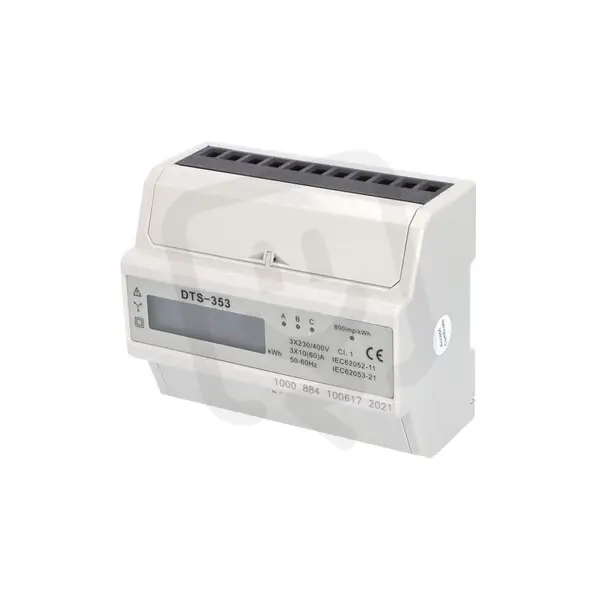 Elektroměr DTS 353-L 60A, 7mod., LCD, 3-fáz., 1-tar., podružný Eleman 1000884 Levný