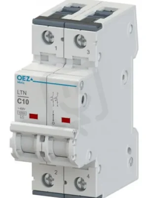 LTN-10C-2 Jistič In 10A,Ue AC 230/400V/DC 144V, ch.C, 2pól, 10 kA OEZ 41738 Nejlepší Volba