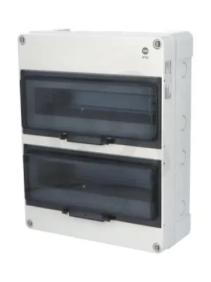 Rozvodnice FlatBOX 5926 IP65 26mod. na omítku průhl. dveře 340x270x119,5 FAMATEL Cenově Výhodný
