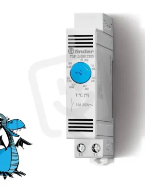 Expresní Doručení Termostat, zapínání 0°60°C FINDER 7T.81.0.000.2303