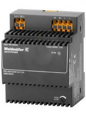 Elektrické napájení PRO INSTA 60W 24V 2.5A WEIDMÜLLER 2580230000 Must-Have