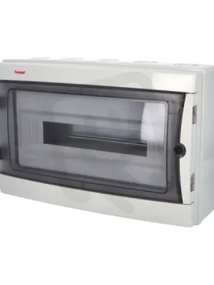 Rozvodnice Acqua 3918-TTB IP65, 18mod., na omítku, průhl. dveře, 274x426x131mm Sezónní Sleva