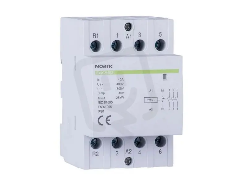 Instalační stykač NOARK 113650 EX9CH40 40 A, 230 V, 4 NC kontakty Cenový Hit