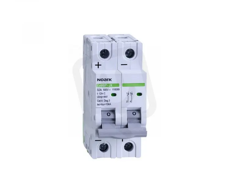 Nízká Cena Instalační jistič NOARK 110089 EX9BP-JX(+) 10 kA, char. C, 32 A, 500 V DC, 2pól