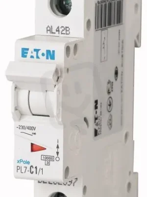 Jistič PL7-C1/1, char C, 1-pólový, 10kA, 1A EATON 262697 Odeslání Ihned