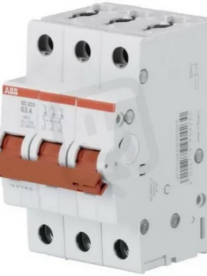 Hit Sezóny SD203/40 3p odpínač In 40A pro 440V AC dle IEC/EN 60947-3 ABB 2CDD283101R0040
