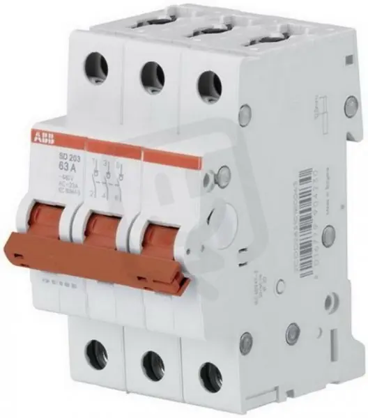 Hit Sezóny SD203/40 3p odpínač In 40A pro 440V AC dle IEC/EN 60947-3 ABB 2CDD283101R0040
