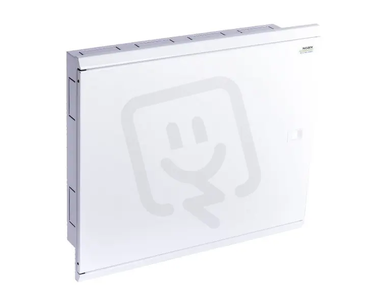 Ověřený Rozvodnice NOARK EMFF4 96W pod omítku, 4x24 mod, bílé dveře, vč NPE svorkovnice