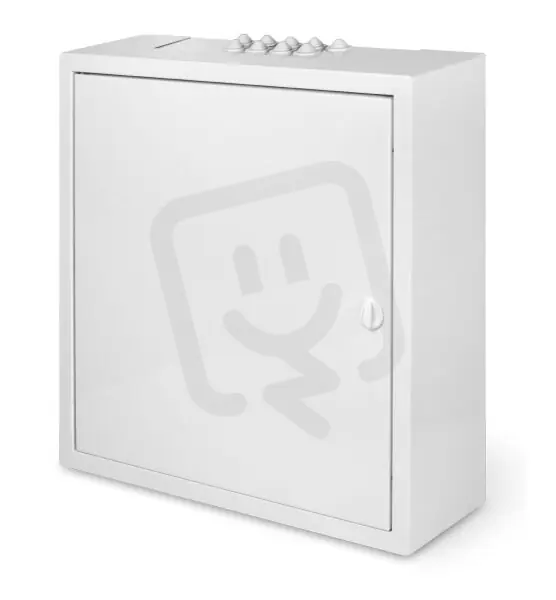 Značkový Celoplechová skříň na omítku 36 modulová (2 řady), 455x440x130mm, IP30