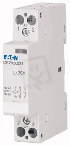 CR2020024 Instalační stykač 24V AC/DC 20A 2zap. kont. EATON Vysoce Kvalitní