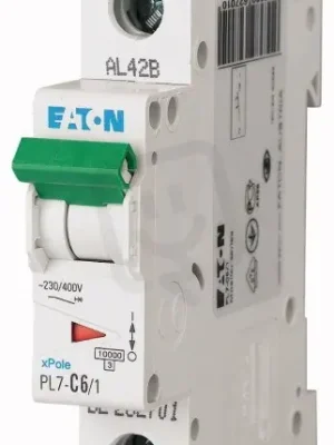 Jistič PL7-D6/1, char D, 1-pólový, 10kA, 6A EATON 262713 Poslední Šance
