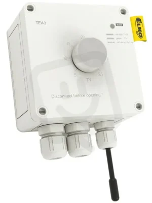 Termostat s krytím IP65 a rozsahem 5..+ 35 °C TEV-3 ELKO EP 8595188129268 Nejlepší Cena