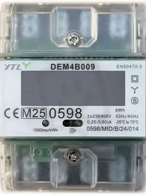 Elektroměr DEM4B009 0,25-80A CZ CEJCH ZB, YTL E820 Časově Omezené