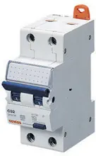 Kombinace chránič/jistič MDC 60 1pól.+N C16 6kA typ AC/0.03 2M GEWISS GW94107 Vrácení Zdarma