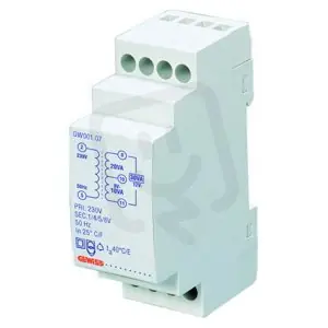 Transformátor pro zvukovou signalizaci, 15VA T.P.230V T.S.24V 2M GEWISS GW96426 Zlevněný