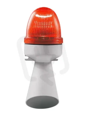 Houkačka s optickou signalizací SLEML 240VAC IP43 95 dB červená trvalý tón/blik. Dokud Zásoby Vydrží